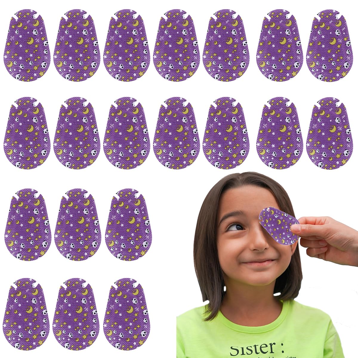 MAYCREATE 20pcs Kids Eye Patches for Lazy Eye, Cute Fun Adhesive Eye Cover, Breathable Non-woven Fabric Eye Patch for Toddler Boys Girls Eyesight Correction MAYCREATE 20pcs Kids Eye Patches for Lazy Eye, Cute Fun Adhesive Eye Cover, Breathable Non-woven Fabric Eye Patch for Toddler Boys Girls Eyesight Correction